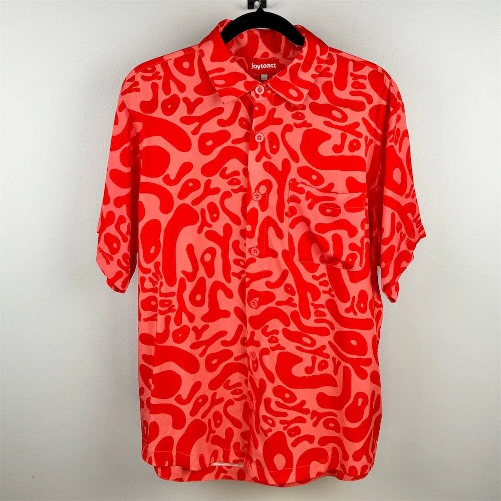 Joytoast 2-Piece Set Unisex Size L Multicolor JOY Graphic Camp Shirt Shorts